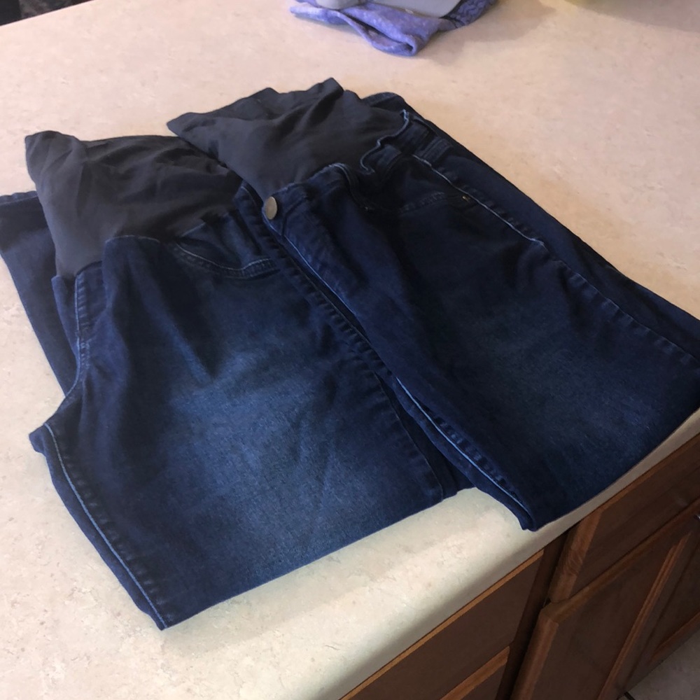 Aglow size 16 maternity jeggings. TWO PAIRS.